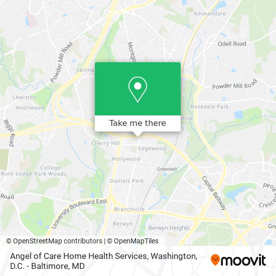 Angel of Care Home Health Services map