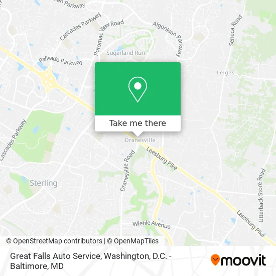 Great Falls Auto Service map