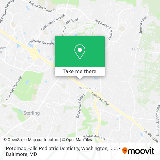 Potomac Falls Pediatric Dentistry map