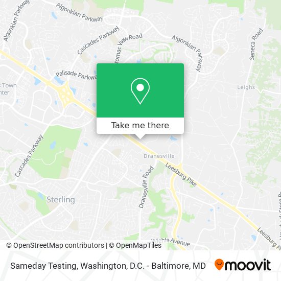 Mapa de Sameday Testing
