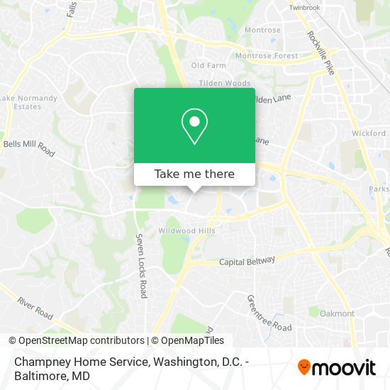 Champney Home Service map