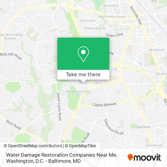 Water Damage Restoration Companies Near Me map