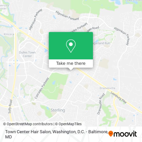 Mapa de Town Center Hair Salon