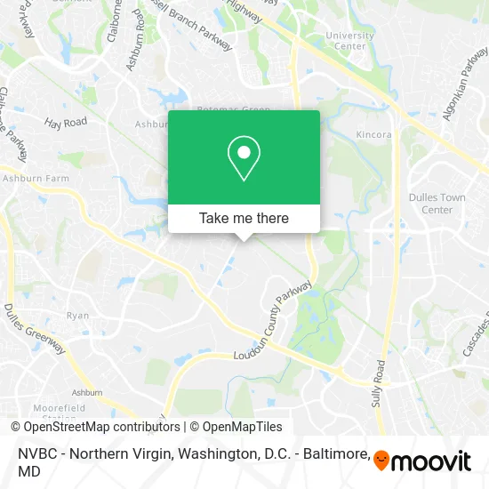 NVBC - Northern Virgin map