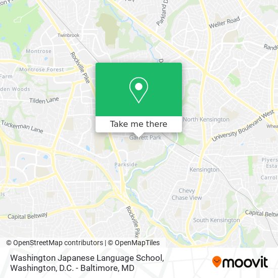 Mapa de Washington Japanese Language School