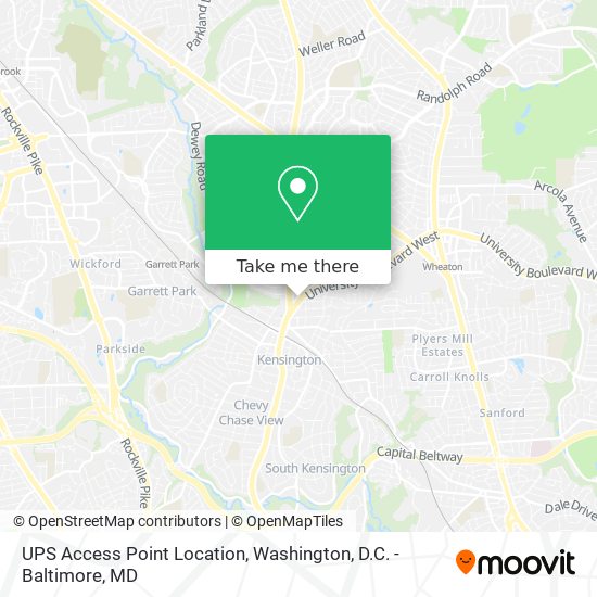 Mapa de UPS Access Point Location