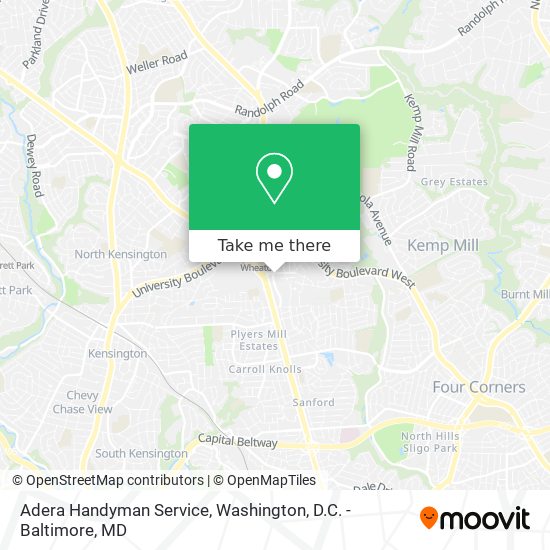 Adera Handyman Service map