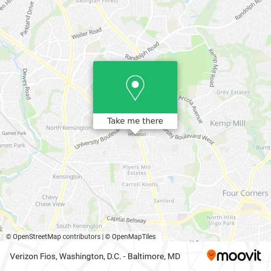 Verizon Fios map