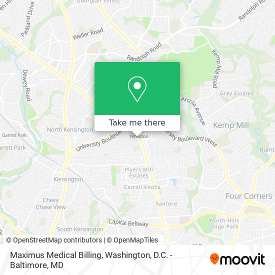 Mapa de Maximus Medical Billing