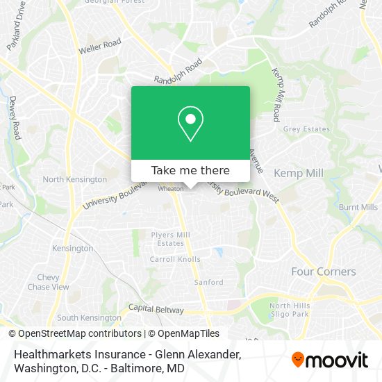 Mapa de Healthmarkets Insurance - Glenn Alexander