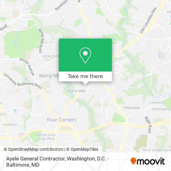 Ayele General Contractor map