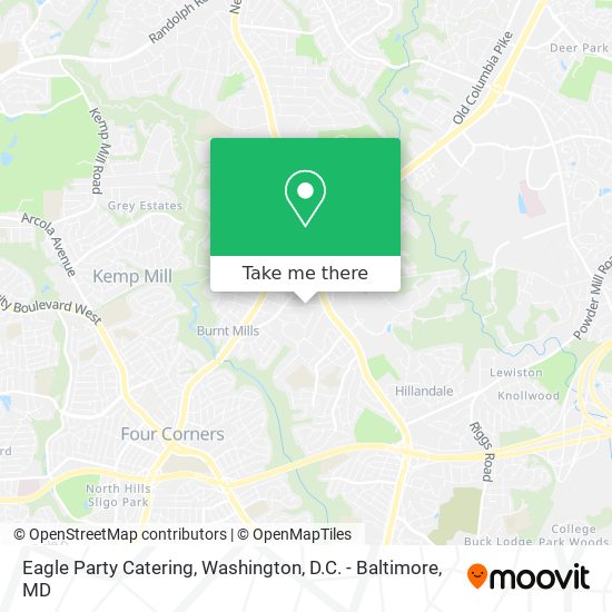 Eagle Party Catering map