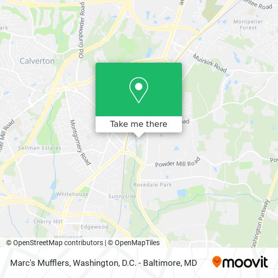 Marc's Mufflers map