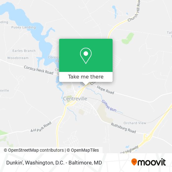 Dunkin' map