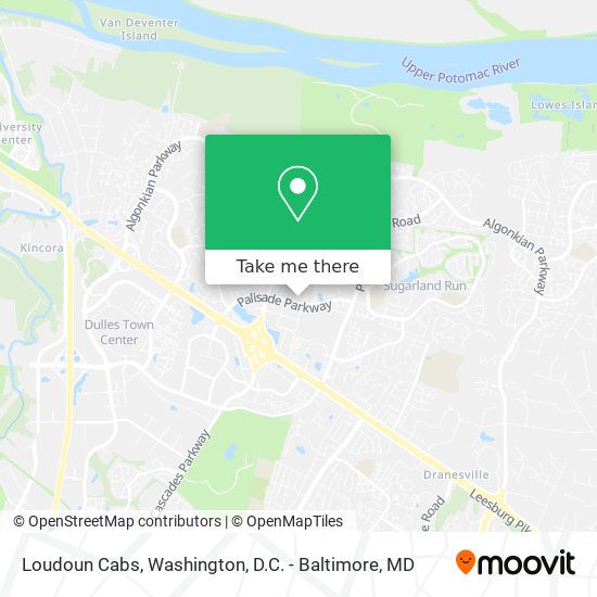 Loudoun Cabs map