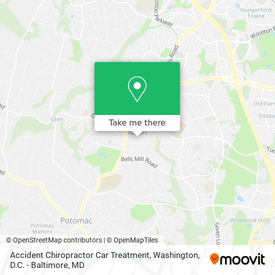 Mapa de Accident Chiropractor Car Treatment