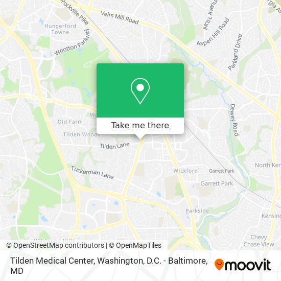 Mapa de Tilden Medical Center