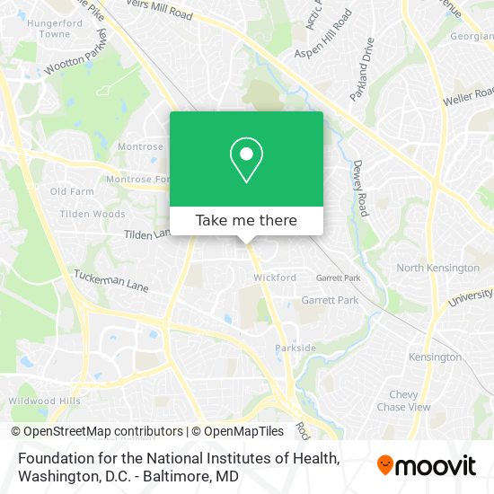 Mapa de Foundation for the National Institutes of Health