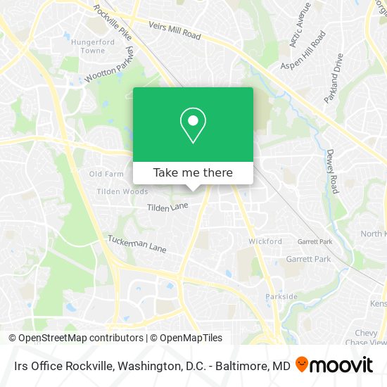 Irs Office Rockville map