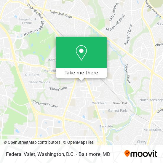 Federal Valet map