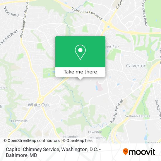 Capitol Chimney Service map