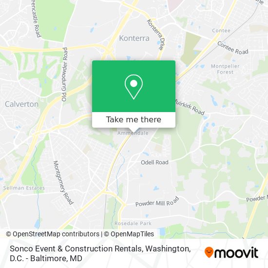 Sonco Event & Construction Rentals map