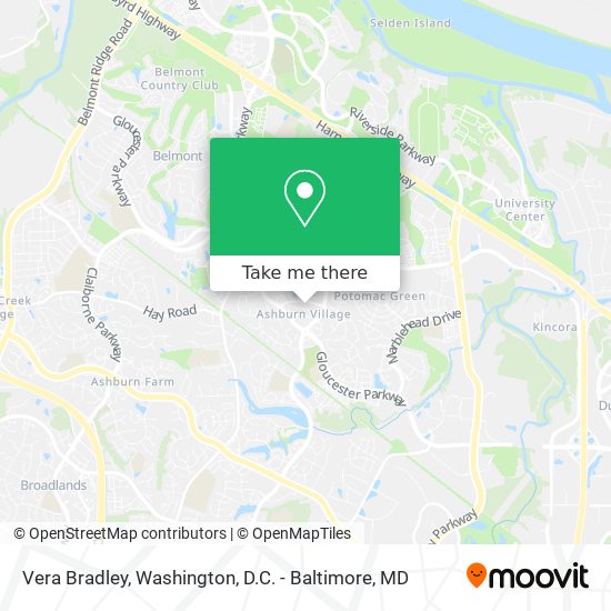 Vera Bradley map