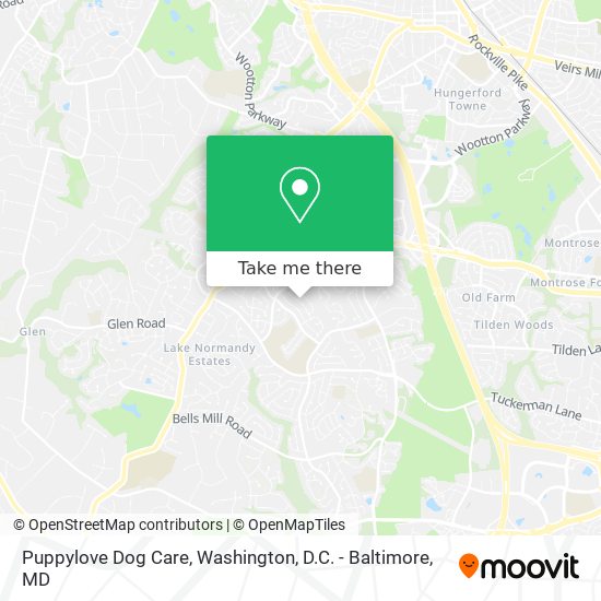 Mapa de Puppylove Dog Care