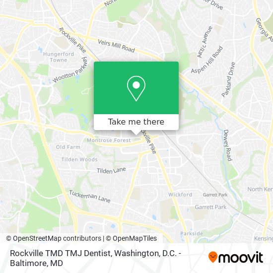 Mapa de Rockville TMD TMJ Dentist