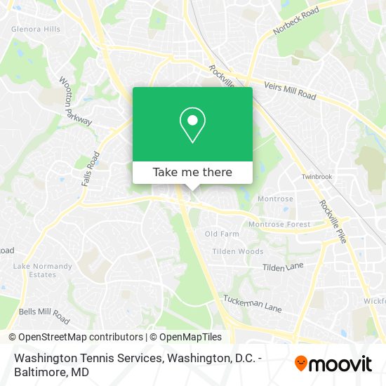 Washington Tennis Services map