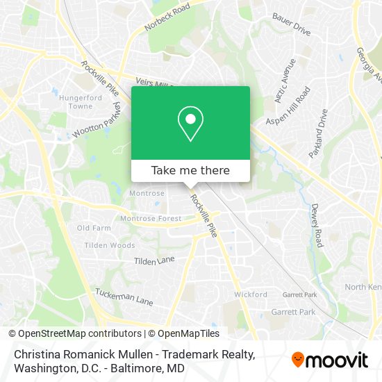 Christina Romanick Mullen - Trademark Realty map