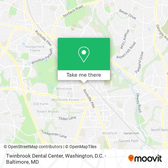 Mapa de Twinbrook Dental Center
