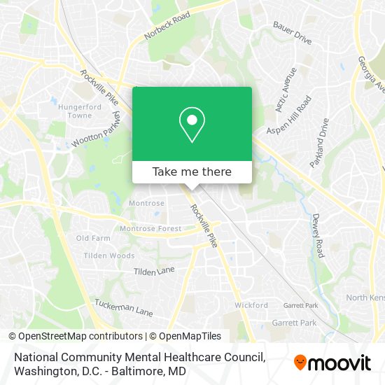 Mapa de National Community Mental Healthcare Council