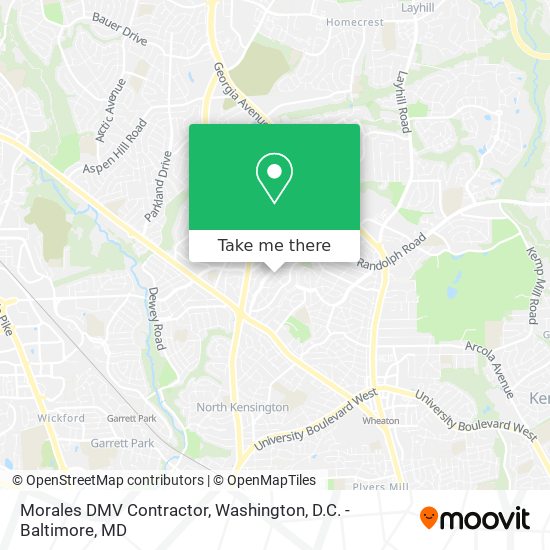 Morales DMV Contractor map