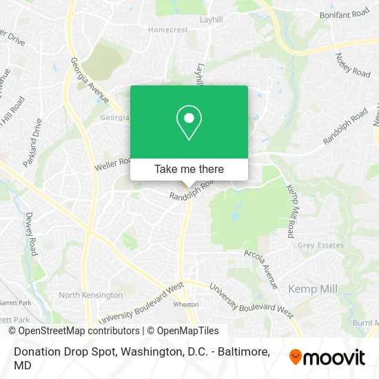 Donation Drop Spot map