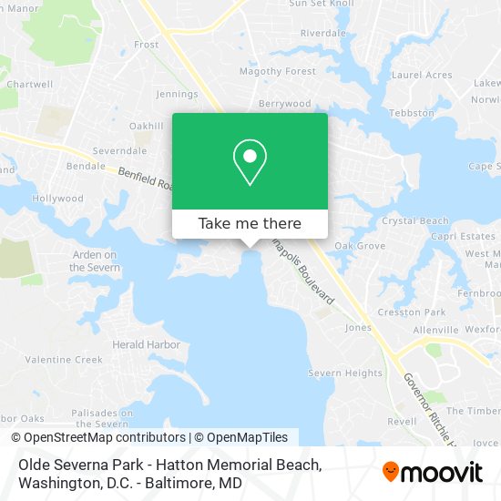 Olde Severna Park - Hatton Memorial Beach map