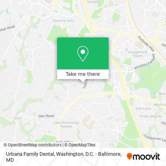 Urbana Family Dental map