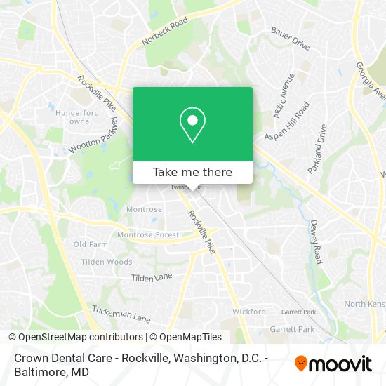 Mapa de Crown Dental Care - Rockville
