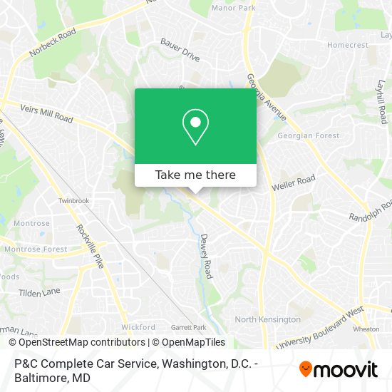 P&C Complete Car Service map