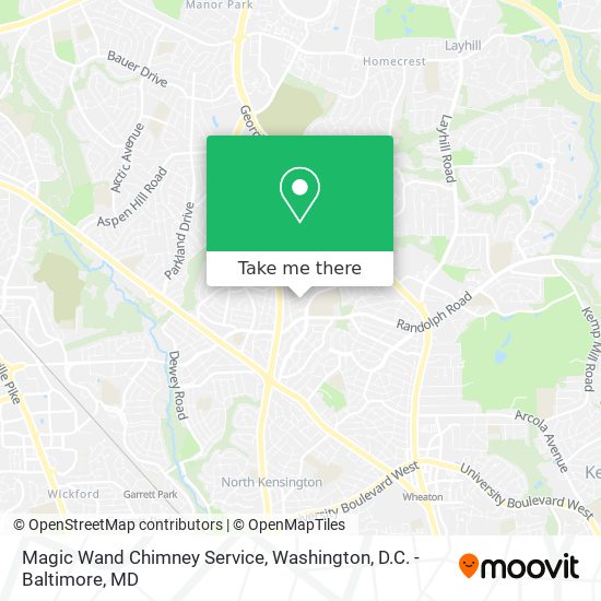 Mapa de Magic Wand Chimney Service