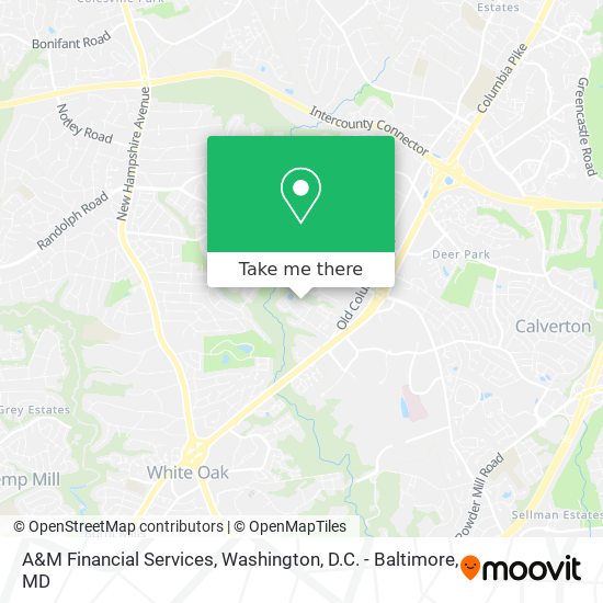 Mapa de A&M Financial Services