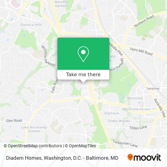 Diadem Homes map