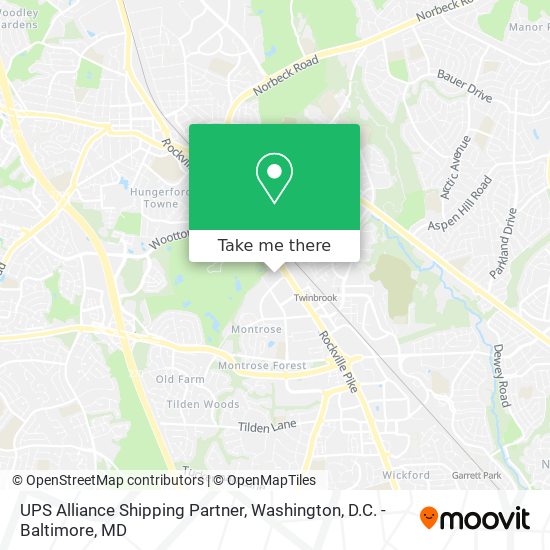 Mapa de UPS Alliance Shipping Partner