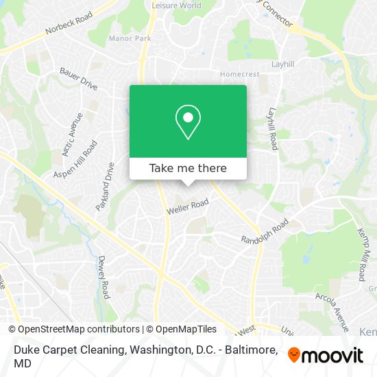 Mapa de Duke Carpet Cleaning