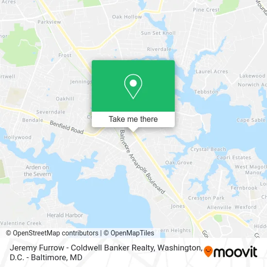 Jeremy Furrow - Coldwell Banker Realty map