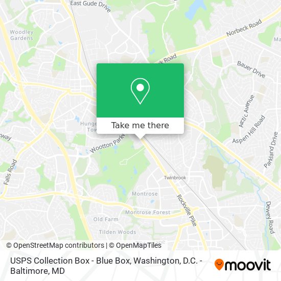 USPS Collection Box - Blue Box map