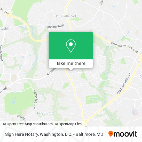 Sign Here Notary map