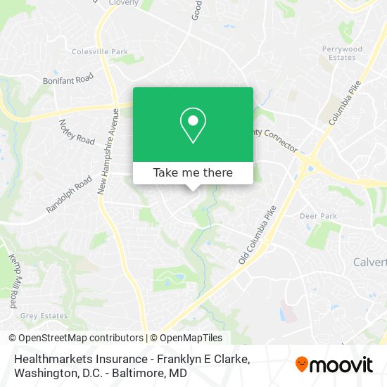 Mapa de Healthmarkets Insurance - Franklyn E Clarke