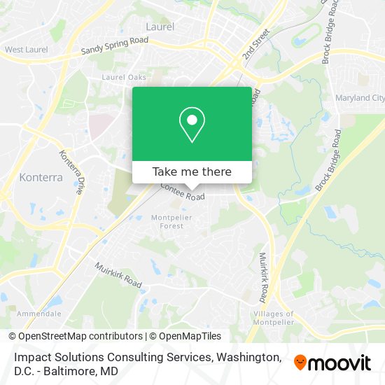 Impact Solutions Consulting Services map