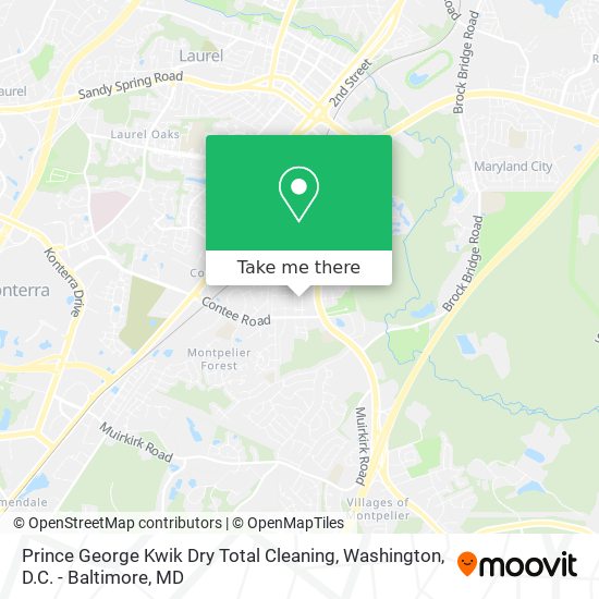 Prince George Kwik Dry Total Cleaning map